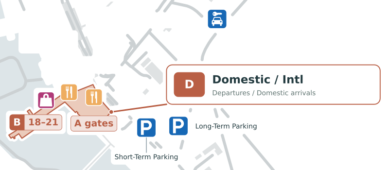 NAS Terminal d Map - Floor Plan & Gate Layout