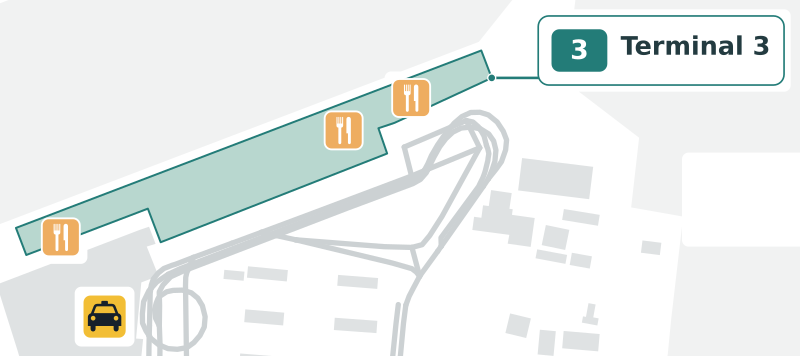 SGN Terminal 3 Map - Floor Plan & Gate Layout