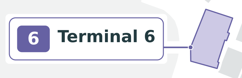 THR Terminal 6 Map - Floor Plan & Gate Layout